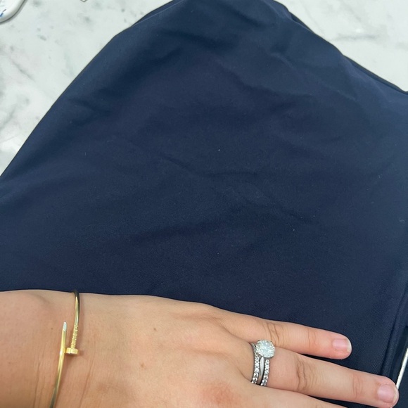 Susana Monaco Signature Stretch Knit Side Slit High Rise Midi Pencil Skirt - Picture 10 of 10